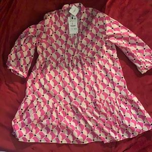 Brand Zara / Color Pink pattern with white black circles / Size Medium.